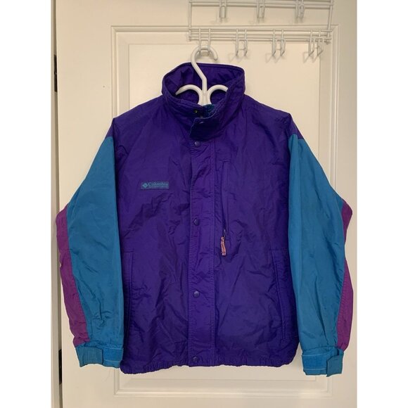 Vintage Columbia Sportswear Ski Jacket 90’s Colour Blocking Retro - Picture 1 of 10